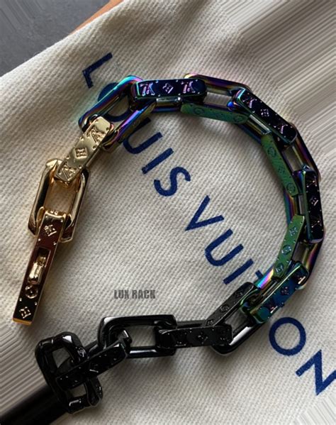 lv monogram colors chain necklace|louis vuitton monogram sunrise bracelet.